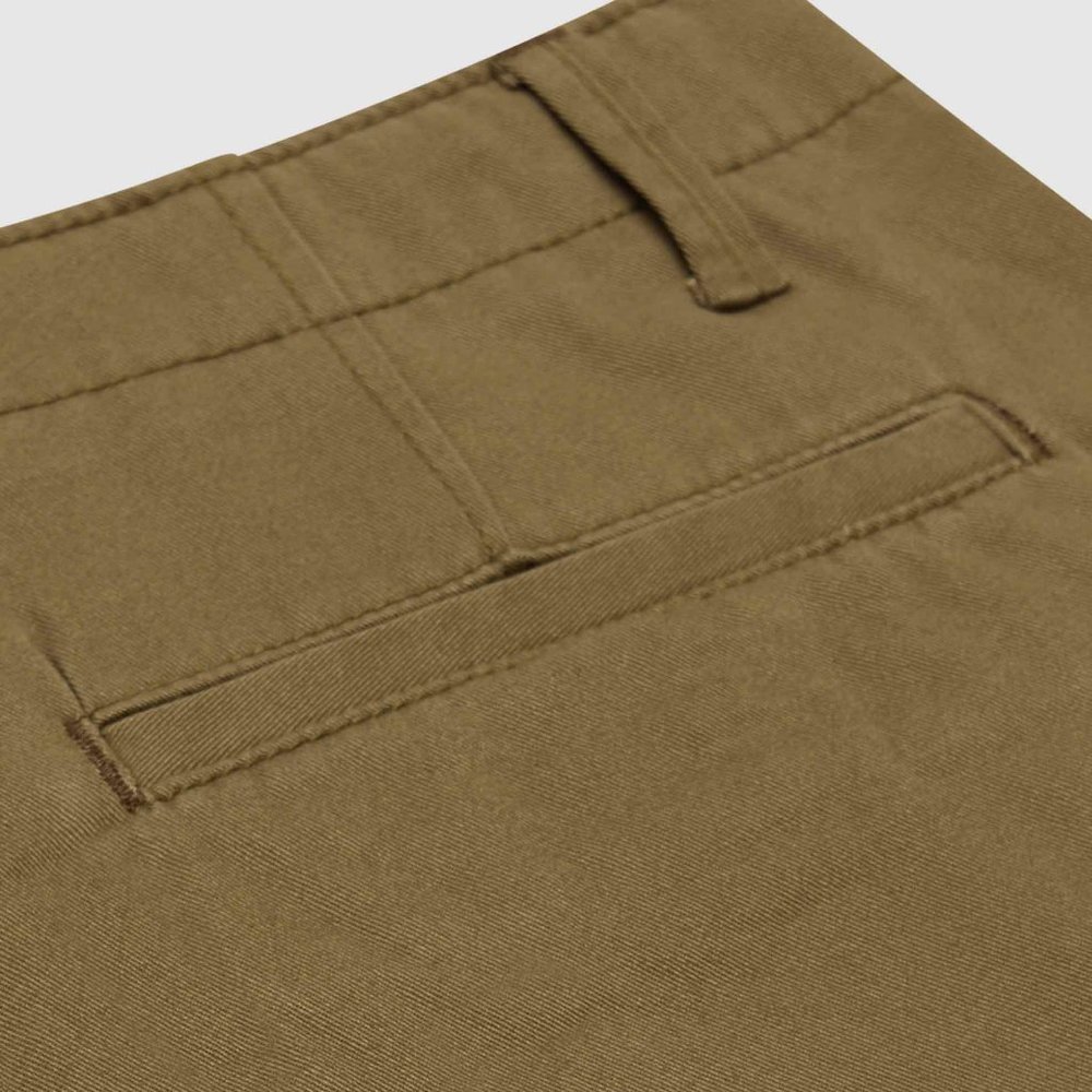 OLGYN Men’s Regular Fit Khaki Chino Shorts - Picture 4 of 5